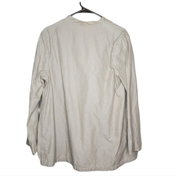 ELEMENTE CLEMENTE TAN JACKET BLAZER LINEN COTTON BLEND SIZE 1 / SMALL - Picture 3 of 13